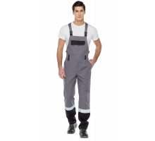 Полукомбинезон мужской летний "Виват" серо-черный