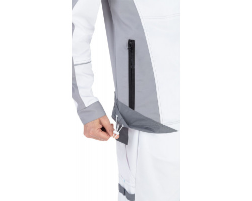 Куртка мужская рабочая летняя "Старт" белая с серым